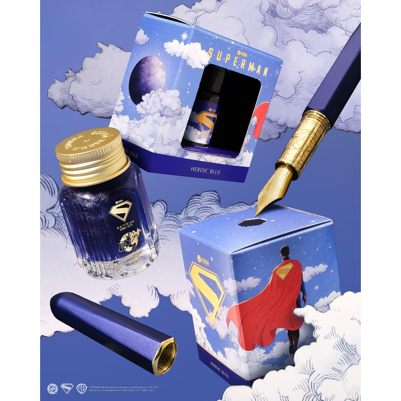 Ferris Wheel Press Ferris Wheel Press x Superman Marquise Set Penna Stilografica e Inchiostro A View from Above