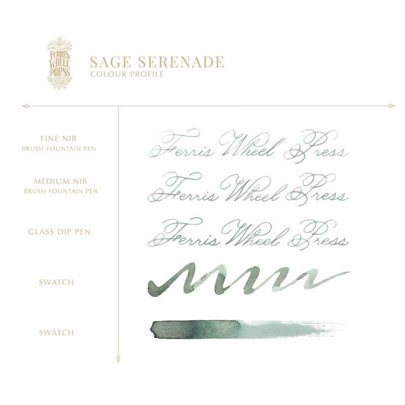 Ferris Wheel Press Ferris Wheel Press Sage Serenade Ink Bottle 38 ml