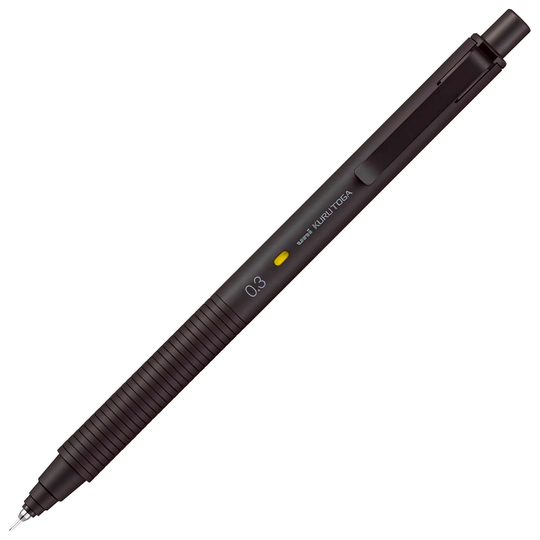 Uni Kuru Toga Metal Mechanical Pencil 0.3 mm Nocturne Black