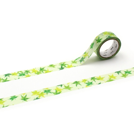 MT JPN Washi Tape Green Maple Edizione Limitata