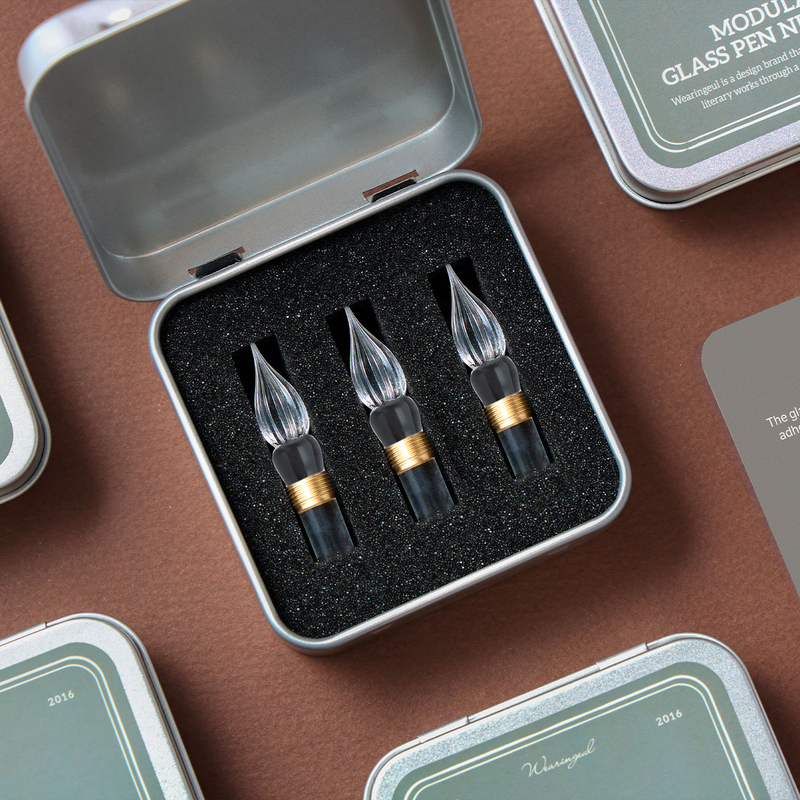 Wearingeul Wearingeul Modular Set of 3 Glass Pen Nibs