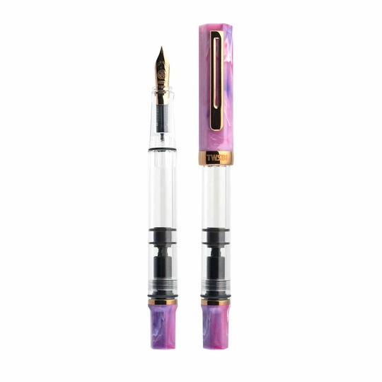 Twsbi Eco Fountain Pen Fluorite Purple & Bronze