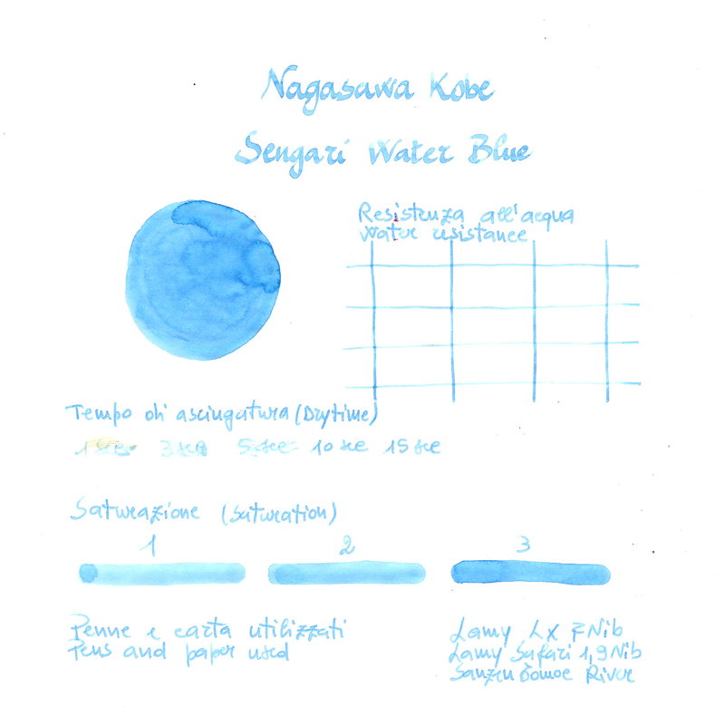 Nagasawa Nagasawa Kobe Monogatari Sengari Water Blue Inchiostro 50 ml