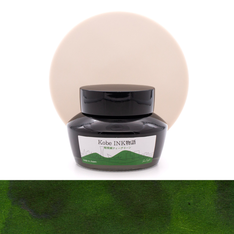 Nagasawa Nagasawa Kobe Monogatari Sorakuen Tea Green Ink Bottle 50 ml