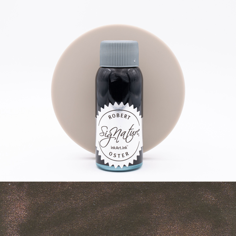 Robert Oster Shake 'N' Shimmy Schwarz Rose Ink Bottle 50 ml
