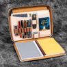 Galen Leather Galen Leather Compendium Bag Zippered Folio A4 Undyed