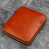 Galen Leather Galen Leather Portapenne in Pelle 6 Posti con Notebook A6 Deep Cognac