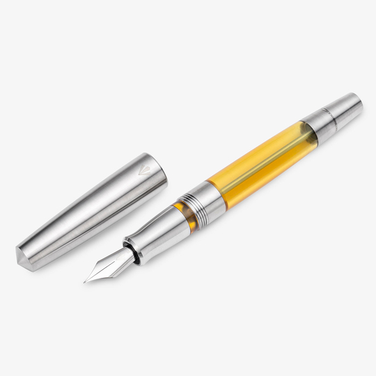 Gravitas VAC 2.0 Grade 5 Titanium Fountain Pen Machine Finish
