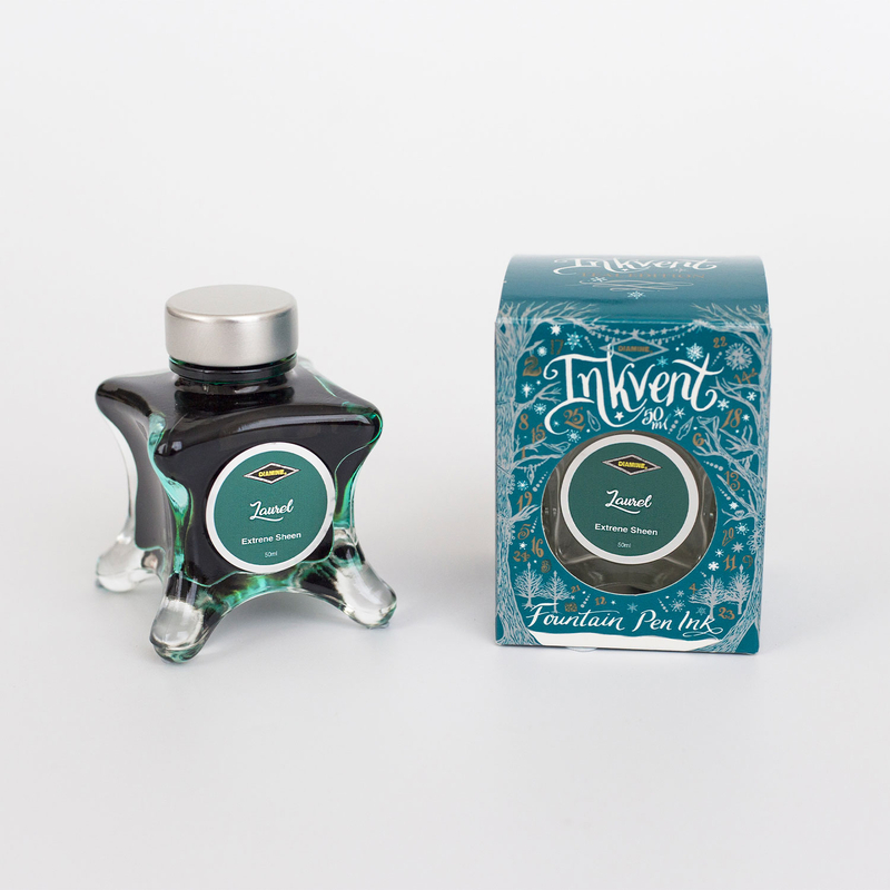 Diamine Diamine Inkvent Laurel Ink Bottle 50 ml Teal Edition Extreme Sheen