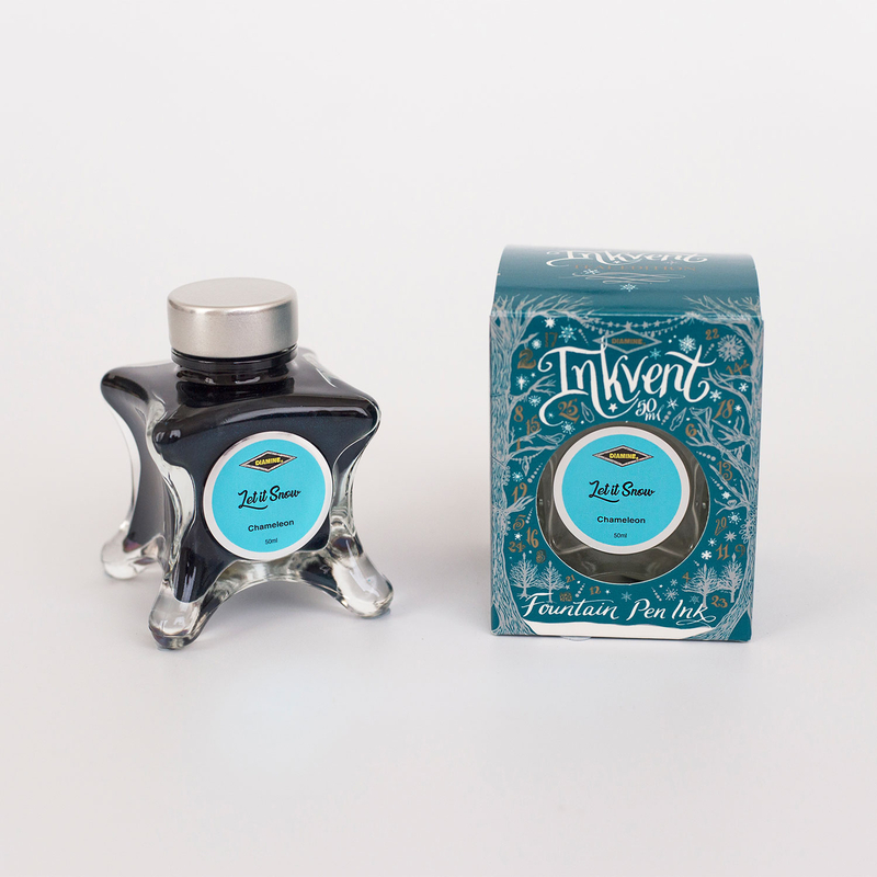 Diamine Diamine Inkvent Let it Snow Inchiostro 50 ml Teal Edition Chameleon