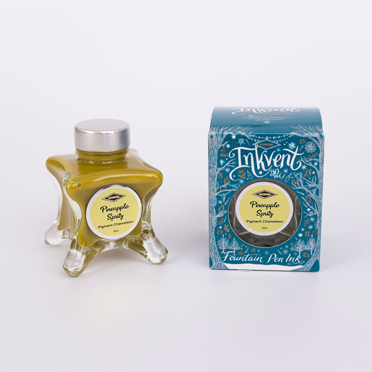 Diamine Inkvent Pineapple Spritz Ink Bottle 50 ml Teal Edition Pigment Chameleon