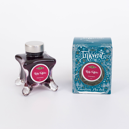 Diamine Inkvent Ruby Taffeta Inchiostro 50 ml Teal Edition Chameleon