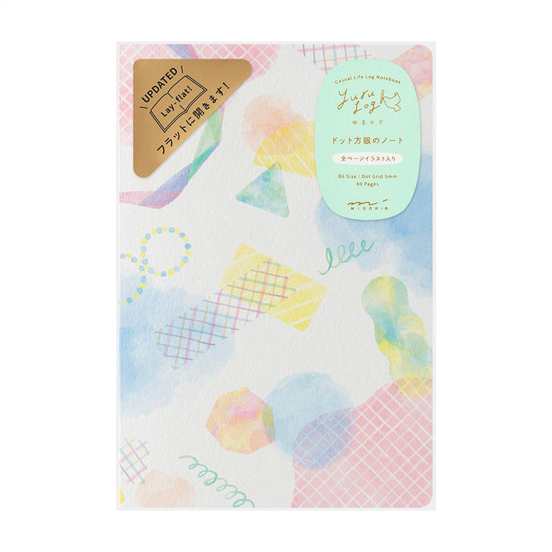 Midori Midori Yuru Log Notebook B6 Watercolor Dot