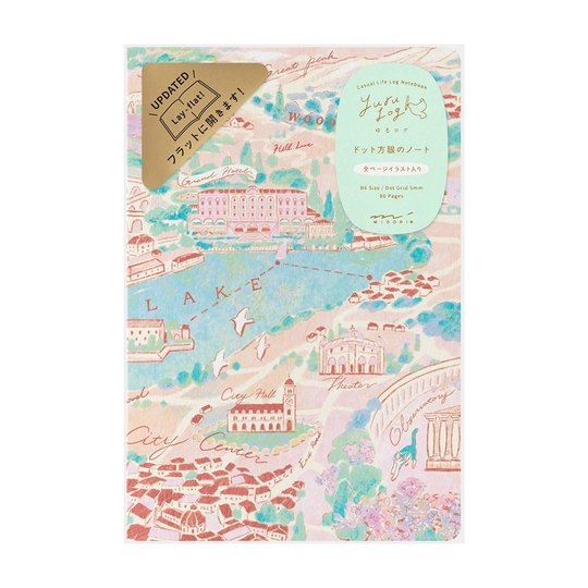 Midori Yuru Log Notebook B6 Travel & Hotel Dot