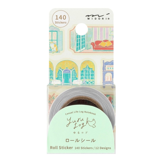 Midori Yuru Log Roll Sticker Window Views