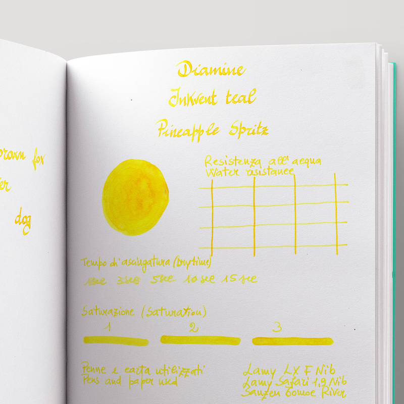 Diamine Diamine Inkvent Pineapple Spritz Inchiostro 50 ml Teal Edition Pigment Chameleon