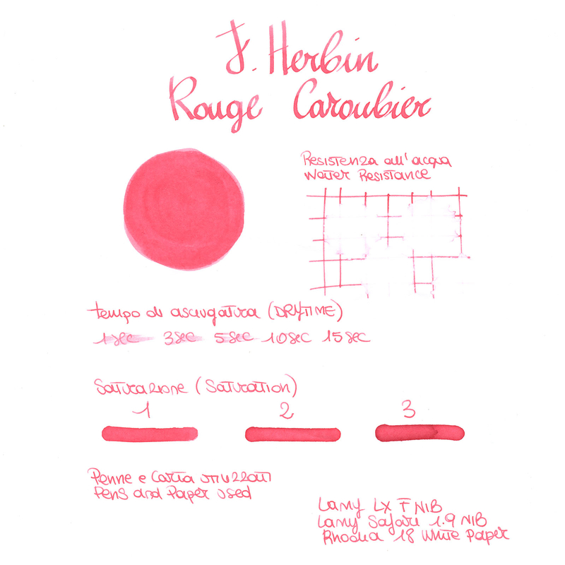 Herbin Rouge Caroubier Inchiostro 30 ml