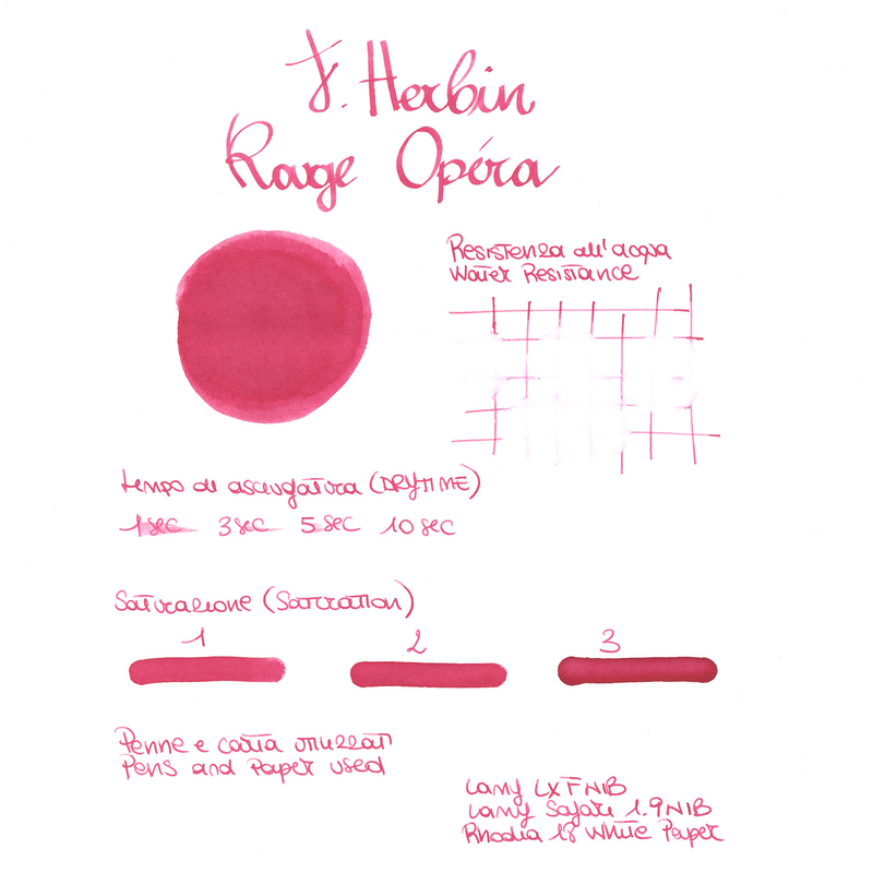 Herbin Rouge Opera Ink Bottle 30 ml