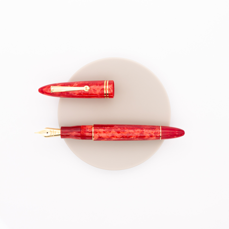 Leonardo Officina Italiana Furore Penna Stilografica Rosso Passione & Oro