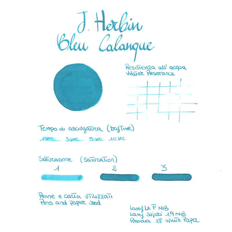 Herbin Bleu Calanque Ink Bottle 10 ml