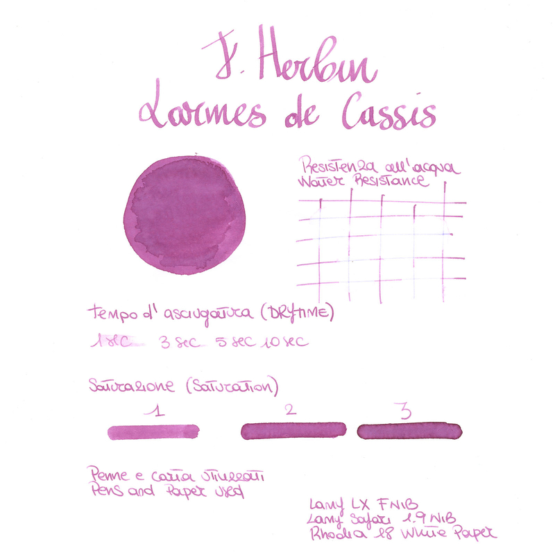 Herbin Larmes de Cassis Ink Bottle 10 ml