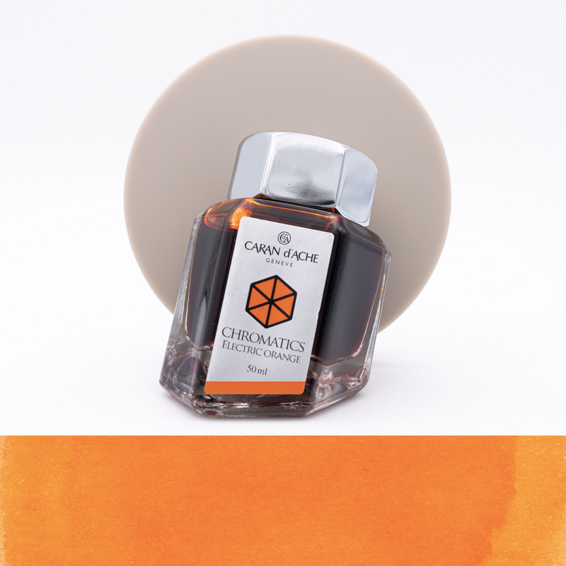 Caran d'Ache Electric Orange Ink Bottle 50 ml