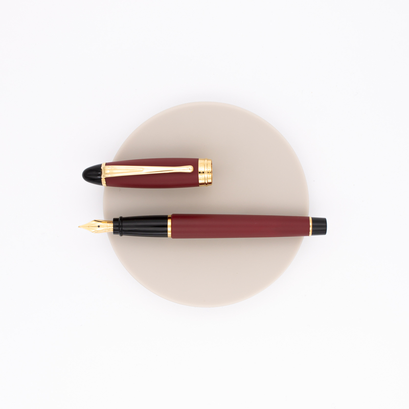Aurora Ipsilon Satin Penna Stilografica Rossa Oro Rosa