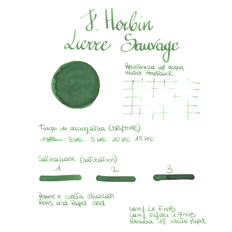 Herbin Lierre Sauvage 6 Cartucce